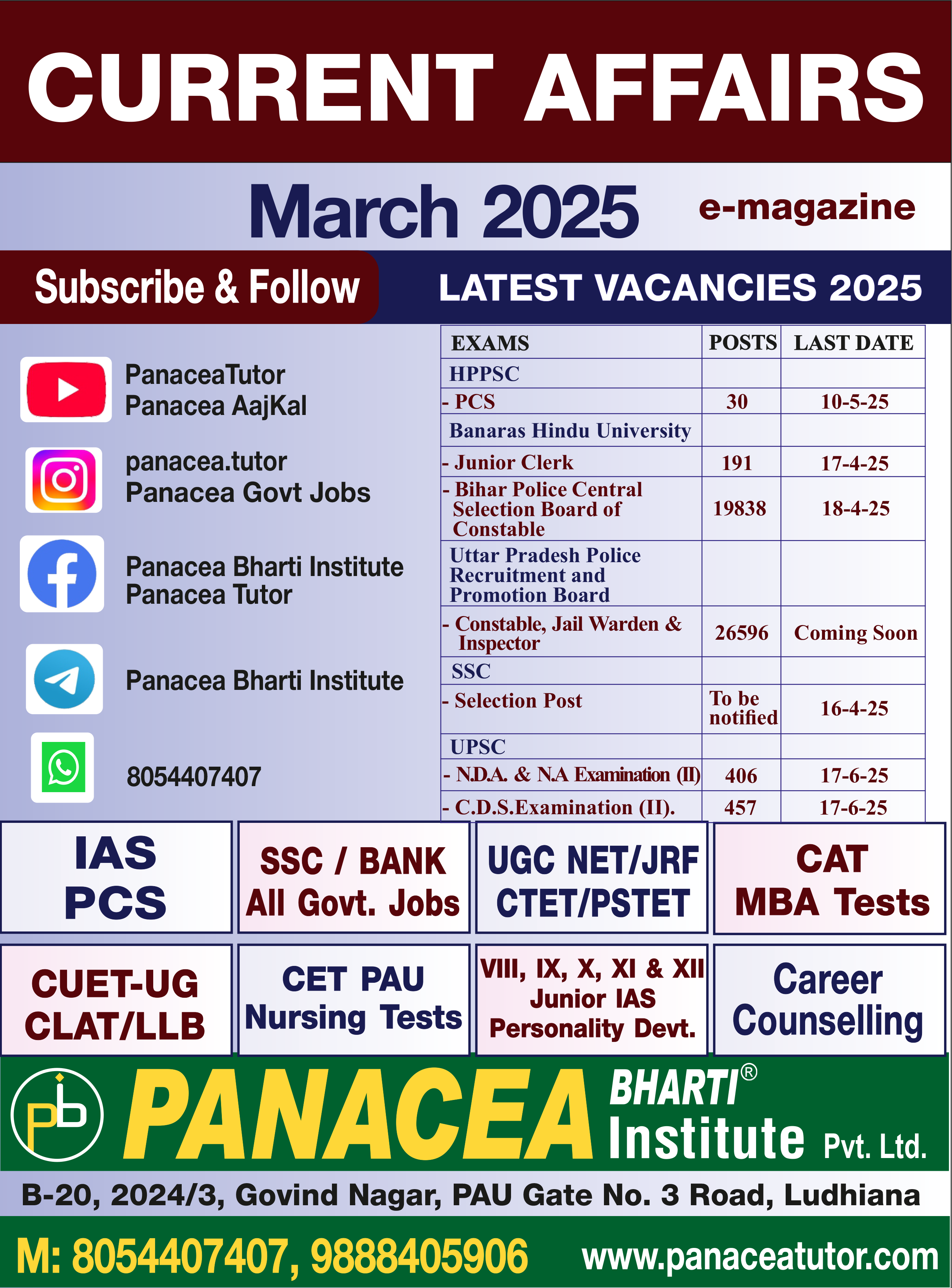 Magazine & Latest Vacancies