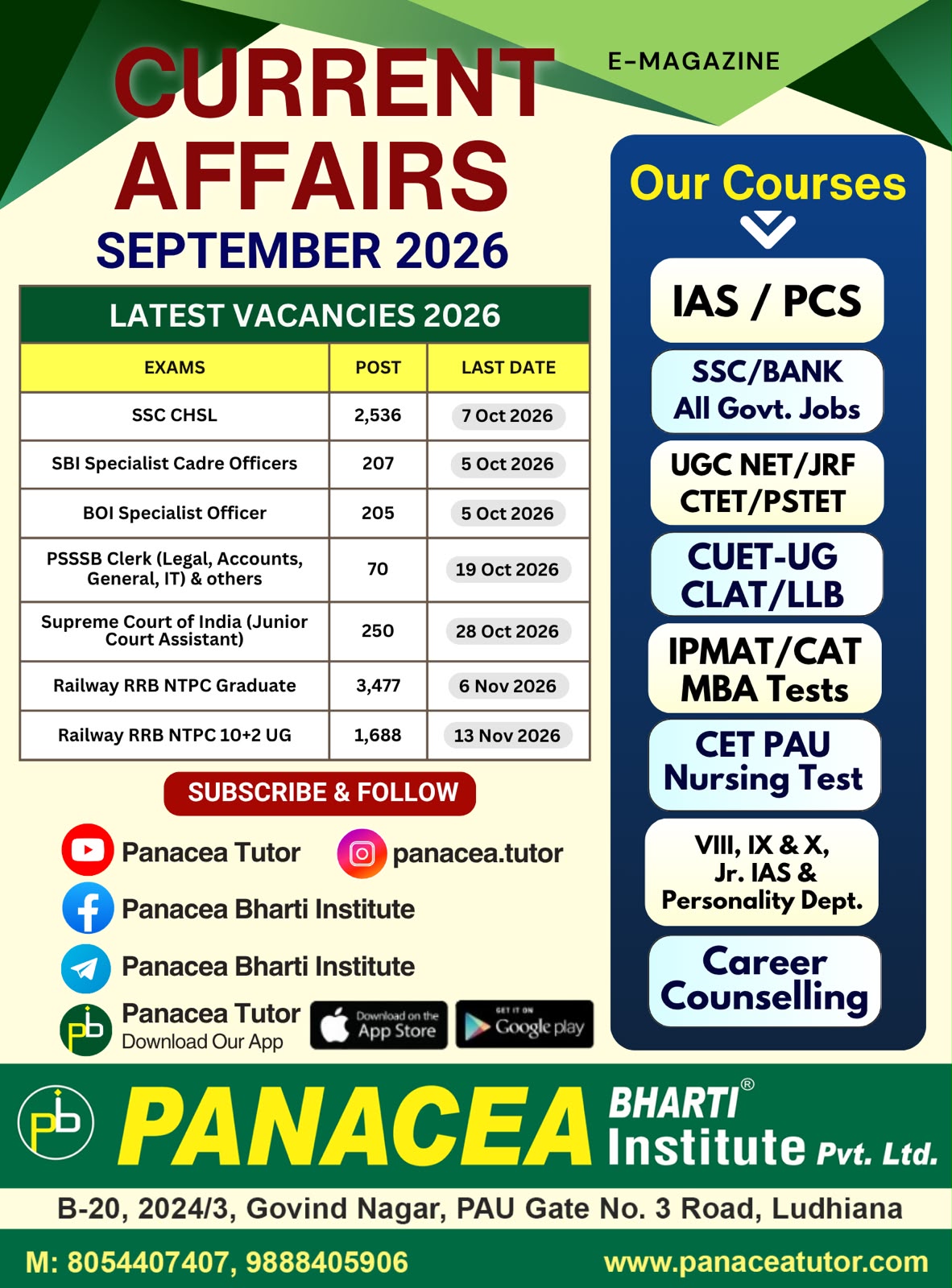 Magazine & Latest Vacancies
